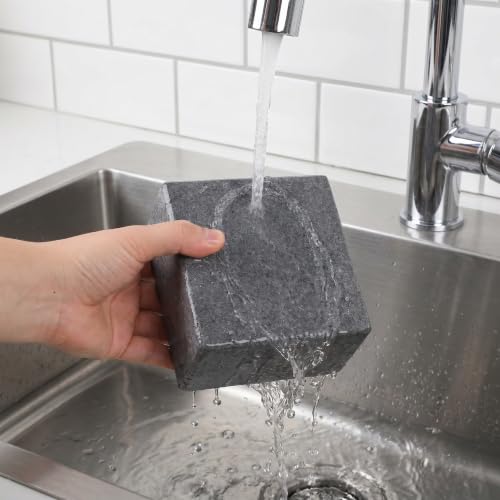 Zerodeko Vegetable Fermentation Weight Stone, Moisture Separating Press Plate for Shredded Cabbage - Fermenting Sauerkraut Pickles Accessory, 3.9x3.9x2in - color: Black