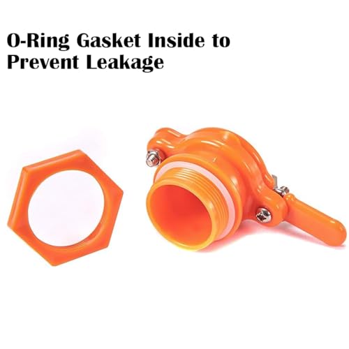 Honey Lake 2 Pack Honey Gate Valve for 5 Gallon Bucket – Durable Nylon Honey Gate Tap for Honey Extractor, Beekeeping Supplies for Honey Extraction & Harvesting Equipment