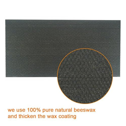Beehive Wax Coated Foundation Sheet Beehive Foundation Sheet,Beeswax-Coated Foundation Sheets Made of Plastic,Black Beehive Beeswax Coated Foundation Sheet,for Deep Bee Frame (Black,10Pcs) - color: Black, size: 10Pcs