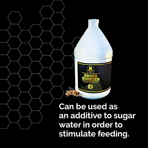 Brood Booster & Feeding Stimulant – 2 Gallon – Natural Honey Bee Supplement – Boosts Colony Growth – Prevents Syrup Fermentation – Aids Comb Building – Great for Nucs & Swarms - size: 2 Gallon