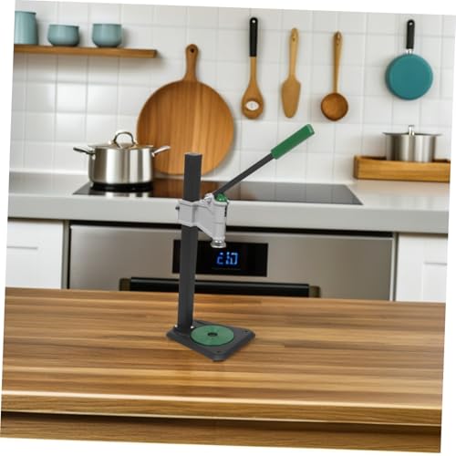 Manual Bottle Capper Tool for 26mm/29mm Soda Caps and Wine Bottles, Adjustable Height 7.8"-18.3", Iron Construction with Stable Tabletop Base and Antislip Pad, for DIY Beverage