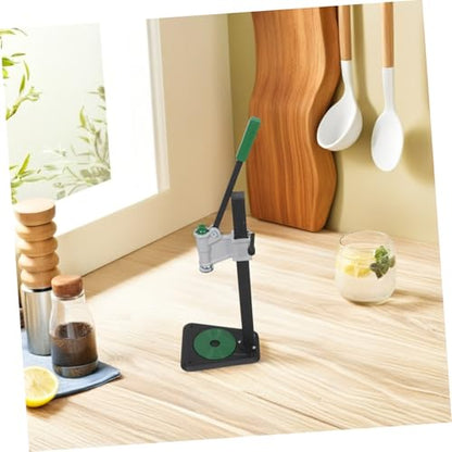 Manual Bottle Capper for Glass and Wine Bottles with Adjustable Height 7.8"-18.3" Featuring Iron Lever, Stable Tabletop Base, and Anti-slip Pad for Bar Counters and Balconies