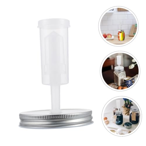LABRIMP Fermenting Lid Set for 87mm Mason Jars Includes 1 Jar Lid and 1 Airlock Fermenter Compatible with Wide Mouth Home Kitchen Fermentation Accessories Random Color