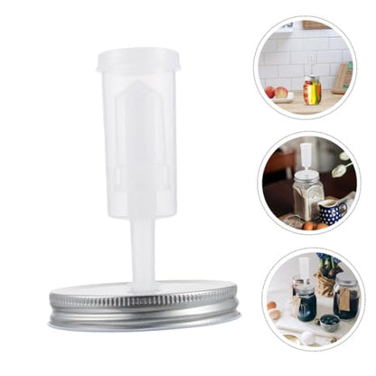 LABRIMP Fermenting Lid Set for 87mm Mason Jars Includes 1 Jar Lid and 1 Airlock Fermenter Compatible with Wide Mouth Home Kitchen Fermentation Accessories Random Color