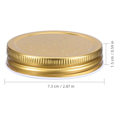 Sewroro Beehive Water Feeder Lid Replacement 8 Pack Bee Entrance Feeder Lids Perforated Water Dispenser Caps for Beekeeping Supplies Hive Hydration Accessory 2.87 X 2.87 X 0.59 in