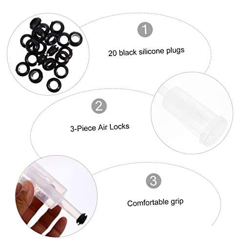 Air Locks Silicone Lids Lids Kit for Brewing Fermenting Supplies Craft Beer Accessories