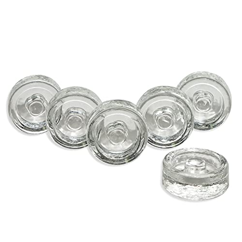 Trademark Innovations Glass Fermentation Pickling Jar Weights, Flower Grip Style (Set of 6) - style: Flower Grip