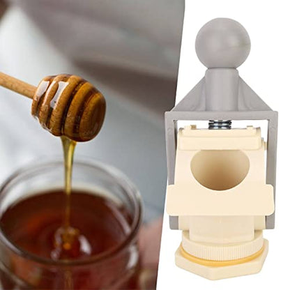 Honey Gate Valve with Ergonomic Ball Handle Plastic Bee Honey Tap Beekeeping Bottling Tool for Honey Extractor Equipment