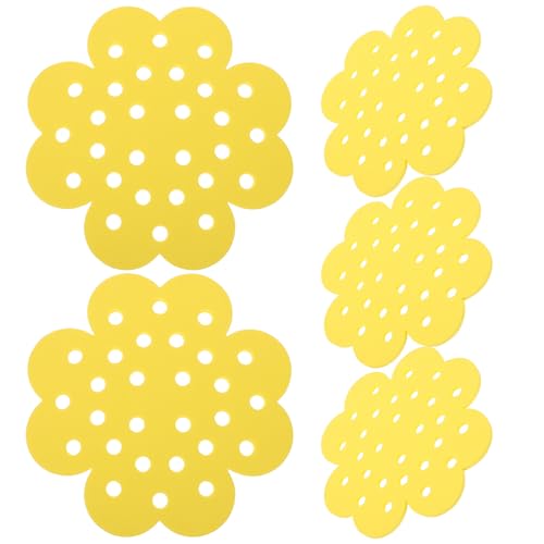 KICHOUSE 5pcs Floating Bee Feeding Island: Floating Beekeeping Waterer Station - Beehive Butterfly Waterer Dispenser EVA Foam Drinker for Bee Drinking Station in Apiary