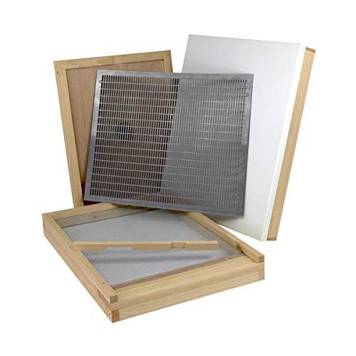 Amish Made in USA Complete Langstroth Beehive - The Starter Kit (Full Hive with 1 Deep & Accessories)