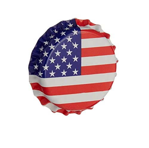 North Mountain Supply Beer Bottle Crown Caps - American Flag - Oxygen Barrier - 10,000 Count
