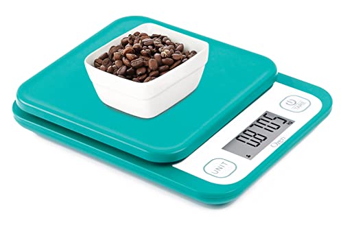 Ozeri Garden and Kitchen Scale II, with 0.1 g (0.005 oz) 420® Variable Graduation Technology® - color: Teal