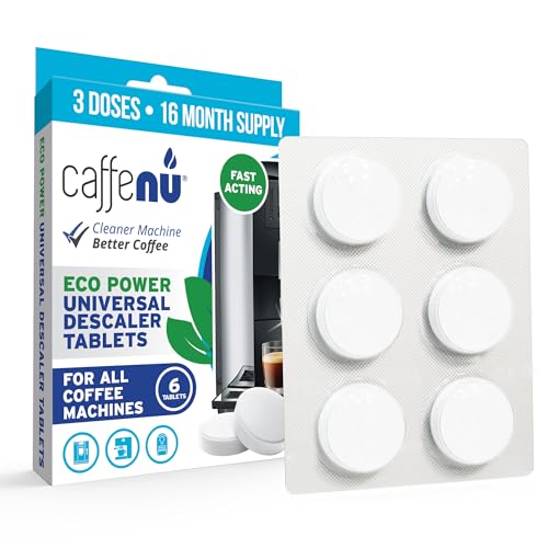 Caffenu Coffee Machine Descaling Tablets, 6-Pack, Jura, Philips, Saeco