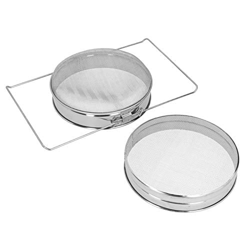 Honey Stainless Steel Beekeeping Double Honey Sieve Strainer Apiary Equipment Durable Has Service FilterHoney StrainerStainless Steel FilterDouble Sieve