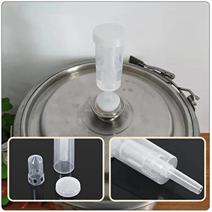 Cabilock 3 Sets Homemade Wine Accessories of Food Grade Exhaust Valves One Way Airlocks and Stoppers for Safe Brewing Beer and Wine