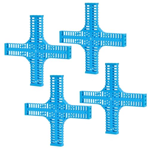 Queen Bee Cage 10Pcs Beekeeping Transport Cages Yellow Bees Queen Post Room Cage Plastic Cross King Prisoner Apiculture Tools for Beekeeping Supplies