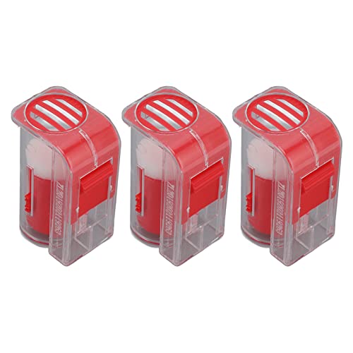 Queen Bee Marking Cage, Premium Durable Plastic Plunger Style One Handed, Queen Catcher Tool, Mesh Grid for Safe Efficie - color: Red
