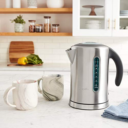 Breville BKE700BSS Soft Top Pure Hot Water Kettle, 7 Cup, Brushed Stainless Steel - size: 1.7 litre