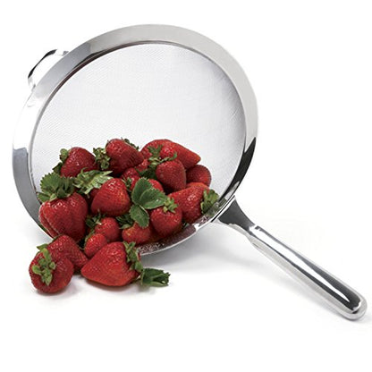 Norpro, 10" KRONA Stainless Steel Double Mesh Strainer, Silver - size: 10"
