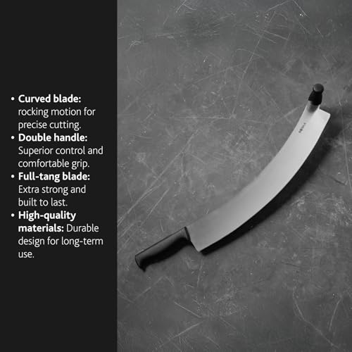 Boska Professional Cheese Knife Large - Cheese Cutter for Cheese Wheels - 380 Mm - Double Handled - Easy to Clean - size: 15"
