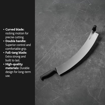 Boska Professional Cheese Knife Large - Cheese Cutter for Cheese Wheels - 380 Mm - Double Handled - Easy to Clean - size: 15"