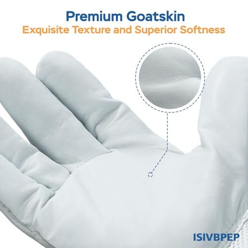 Ventilated Beekeeping Gloves, Bee Gloves for Men Women, Goatskin Beekeeper Glove with Ventilated Sleeves & Elastic Cuffs 3XL - size: 1 Pair-3XL