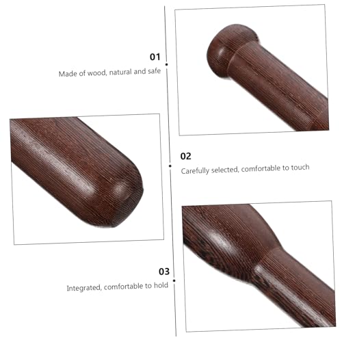 Garneck 1pc Wooden Pestle Sauerkraut Pounder - Hardwood Muddler Tool for Crushing - Grinding and Mashing Garlic Avocado and Spices 195cm Long Artisan Kitchen Essential