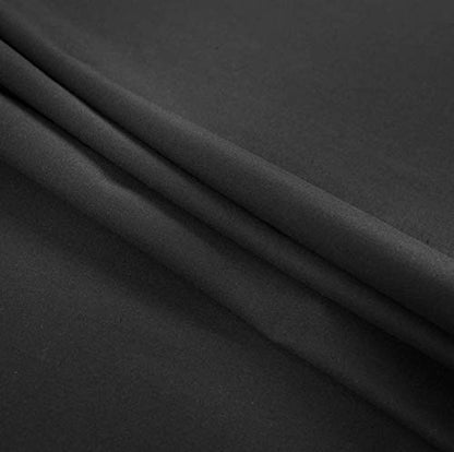 AK TRADING CO. Muslin Fabric/Textile - Draping Fabric - Black 2 Yards Medium Weight - 100% Cotton (60in. Wide) - color: Black, size: 2 Yards
