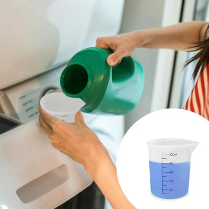 4 Pcs 100ml Laundry Detergent Measuring Cup, Reusable Silicone Measuring Cups for Laundry Room, DIY