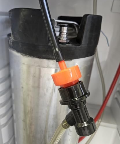 Beer Keg Line Beer Cleaning kit with 4oz Beer Line Cleaner - Hand Pump Pressurized - Easy Safe to Use Keg Cleaner - Brush Faucet Plug - With Ball Lock Keg Adapter - style: Ball Lock