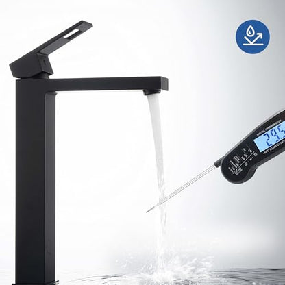 Meat Thermometer Digital, Instant Read Meat Thermometer for Grill and Cooking, Waterproof Food Thermometer for Kitchen and Outside, BBQ, Turkey, Candy, Liquids, Beef