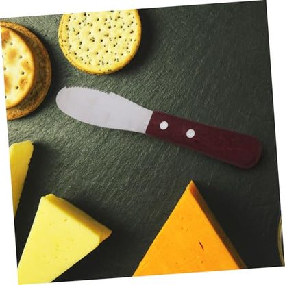 OUNONA Stainless Steel Handle Cheese Knife Multi-function Butter Spreader for Cold Butter Knife Spread Spreader for Baking