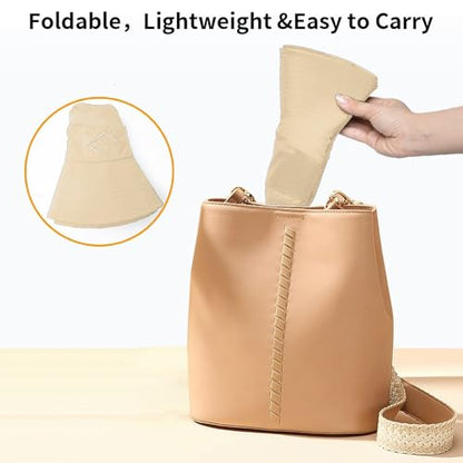 Sun Hats for Men Women Fishing Hat UPF 50+ Breathable Wide Brim Summer UV Protection Hat - color: 1pack-beige