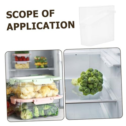 LIFKOME 2pcs Airtight Crisper Box for Storage Cheese Keeper Box Edges Food Storage Containers for Fridge