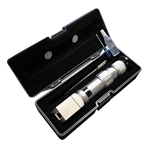 Sper Scientific Sugar/Brix Refractometer 0-80% 300003 - High-Accuracy Portable Brix Meter for Jam, Syrup, Marmalade & High-Sugar Solutions with Calibration Tool & Carrying Case - 2 pc - size: 2 Pack