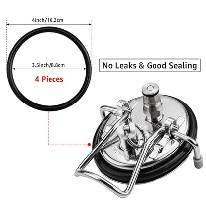MRbrew Homebrew Gasket Set, 28 Pieces Corny Kegging Sealing O-Ring Replacement Beer Soda Washer Kit for Cornelius Keg Lid Ball Lock Keg Post Dip Tube with O-Ring Removal Tool