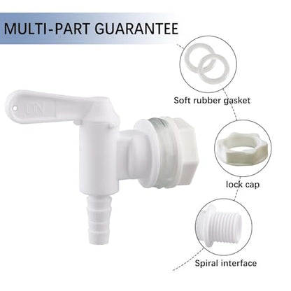 Plastic Bucket Spigot Fermentation Bottling Spigot for Beer or Soda Homebrewing Wine Making by GWENBHMTOOL 10 Pack - size: 10 PACK