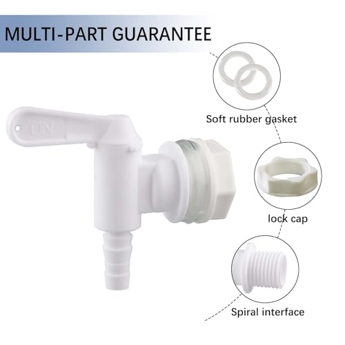 Plastic Bucket Spigot Fermentation Bottling Spigot for Beer or Soda Homebrewing Wine Making by GWENBHMTOOL 10 Pack - size: 10 PACK