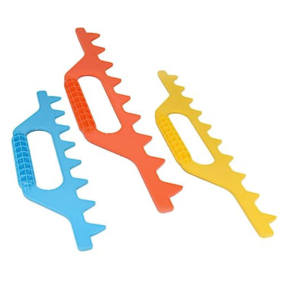 3Pcs Beehive Frame Measuring Tool Durable Plastic Ruler Distance Rake for Beekeeping Lightweight and Portable Hive Spacer Gadget Suitable for All Beekeepers