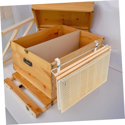 Operitacx 2pcs Stainless Steel Beehive Frame Holder Bracket Storage Rack for Efficient Beekeeping Easy to Use Bee Frame Support Structure