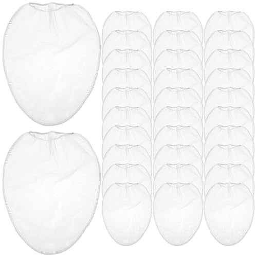 30 Pieces Paint Strainer Bags 5 Gallon, White Regular Fine Mesh Paint Filters Strainer 5 Gal with Elastic Top Opening Nylon Filter Bag for Painting, Gardening, Plant Protection