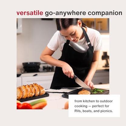 Zyliss Comfort Knife - Japanese Stainless Steel Blade - Non-Slip Contoured Handle for All Hand Sizes - Kitchen Tools with Safety Kitchen Blade Guards - Dishwasher Safe - 5.9" Santoku Knife - size: 5.9"