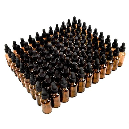YoleShy 1oz Glass Dropper Bottle, 50 Pack Amber Glass Bottles with Glass Droppers and Black Cap for Essential Oils, Lab Chemicals, Perfumes - color: 50 PACK/Amber