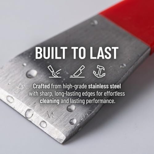 Stainless Steel Beekeeping Scraper Tool – 3-in-1 Frame Separator for Hive Maintenance, Wax and Propolis Removal with Hanging Hole