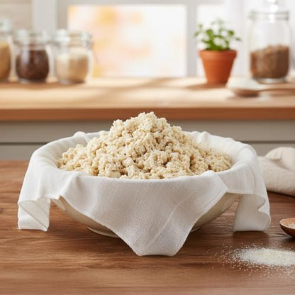 6 Pcs Cheese Cloths for Straining, 20 x 20 Inch Muslin Cloths Reusable Cotton Cheesecloth Square Precut Fabric Filter for Straining Milk Yogurt Juicing Cooking Baking