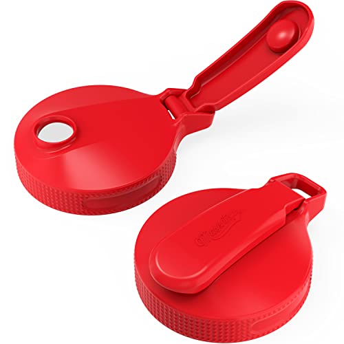 Masontops Multi Top - 2PK - Wide Mouth Mason Jar Lids with Pour Spout and Flip Cap – Sip, Pour, Store & More - Pour Spout Lid - Jar Not Included - color: Red, size: Wide Mouth