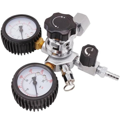 Dual Gauge CO2 Regulator for Homebrew Kegging - Heavy Duty Draft Beer Kegerator with Pressure Relief Valve(CGA320) - size: CGA320