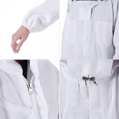 Bee Suit, Full Body Beekeeper Costume Nylon Beekeeping Protective Clothing with Ventilated for Beekeeper