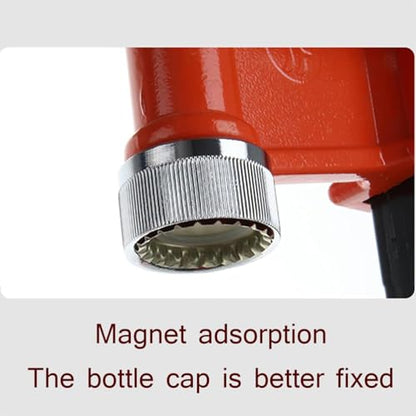 Manual Beer Capping Machine, Bottle Cap Pressing Machine with 26Mm Round Bottles Caps, High-Efficiency Capping and Adjustable Height Design, No Need Electricity for Homebrew Beer and Soft Drinks,M - size: Medium