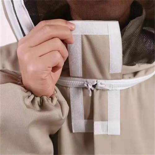 Beekeeping Suit Professional Protective Clothing Beekeeping Protective Equipment Apicultura Clothes Beekeeper Costume Veil Hood Hat Anti-Bee (Protective Gloves XX)
